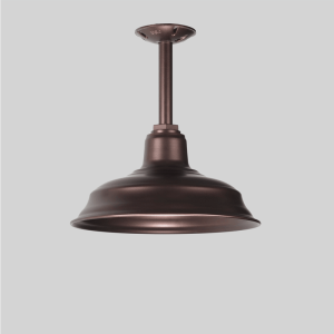 Copper Warehouse Shade Stem Pendant
