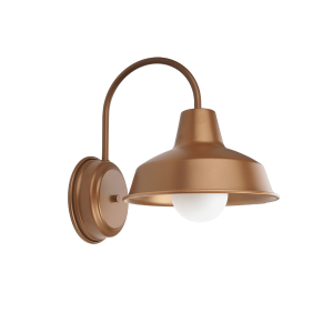 Small Hampton Styled Copper Wall Light