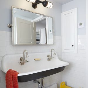 Flush Mounted Dual Atomic Wall Light in Black Ace