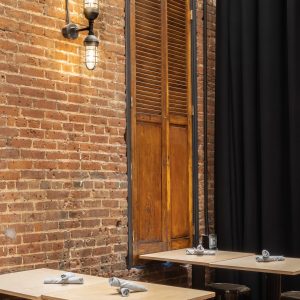 Flush Mounted Dual Atomic Wall Light in Black Ace