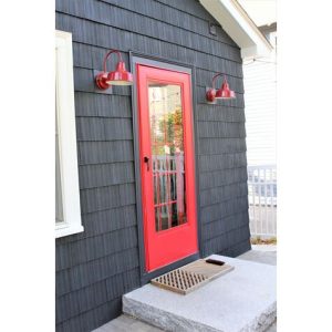 25cm Eclipse Cottage Wall Light in Flame Red Outdoor Rated