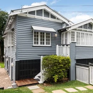 Queenslander with Atomic Flared Factory Wall Lights
