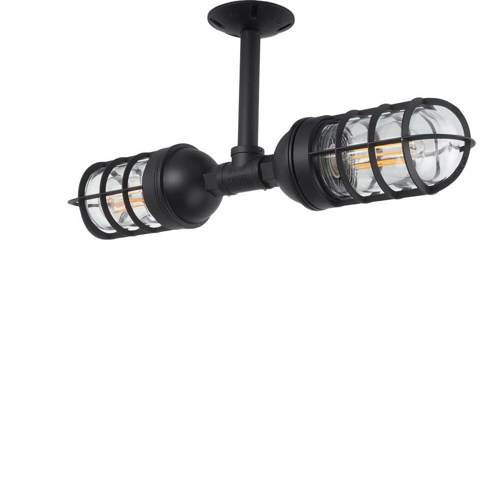 Ceiling Mounted Nautical Light in Black