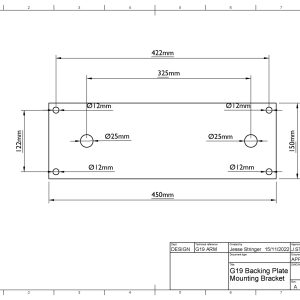 G19 Wall Backing Plate Cut-Sheet