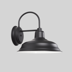 33cm Old Dixie Wall Light in Black Ace