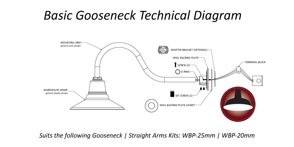 Gooseneck Technical Diagram.