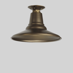Flush Mounted Warehouse Shade in Tiberius Flat