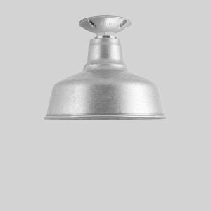 25cm Eclipse Flush Mount Light in WS975-Galvanised