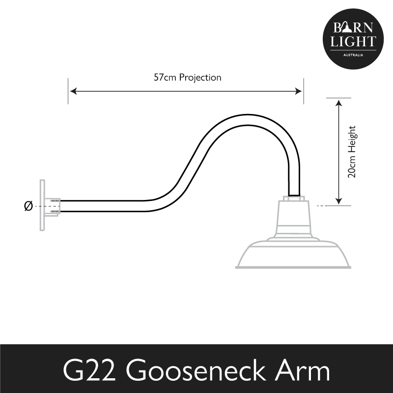 g22 gooseneck arm large |