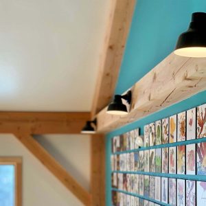 17cm Bowie Barn Wall Light in Black Satin Outdoor Rated Photo Courtesy of Tilted Barn Brewery & Apex Lighting