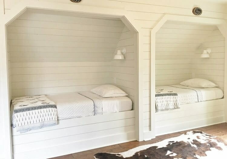 17cm Bowie Barn Wall Light in Peal White Outdoor Rated Photo Courtesy of The Dutch Door Home