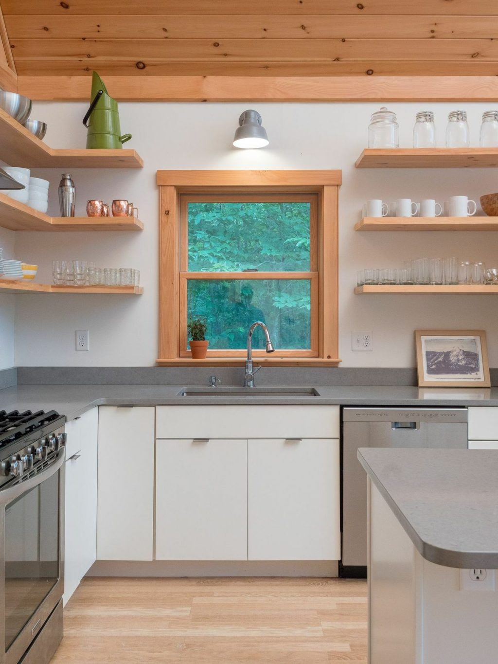17cm Bowie Barn Wall Light in Venerable Silver Outdoor Rated Photo Courtesy of Forest and Ash Studio & Mainescape Media