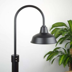 30cm Austin Post Mount Light in Black Ace