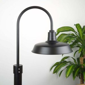 40cm Original Post Mount Light in Black Ace