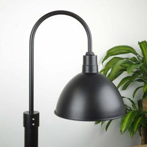 40cm Wesco Post Mount Light in Black Ace