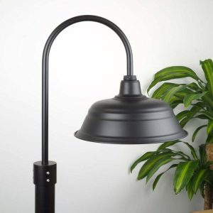 43cm Old Dixie Post Mount Light in Black Ace