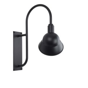 25cm Emblem Ranch Wall Light in Black Ace