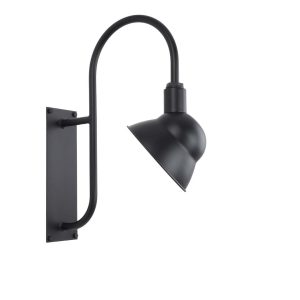 25cm Emblem Ranch Wall Light in Black Ace