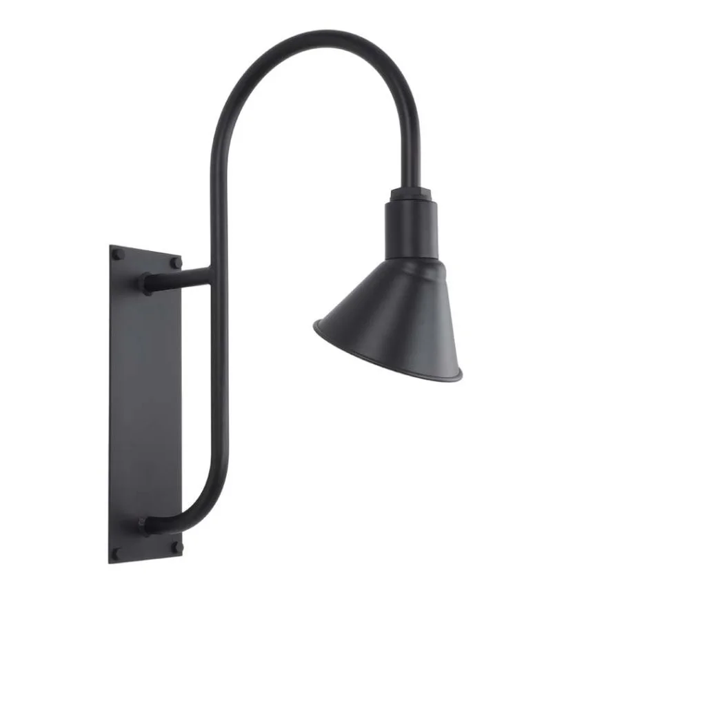 20cm Frontier Ranch Wall Light in Black Ace