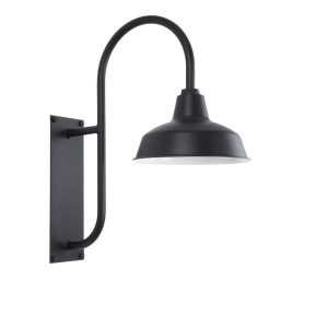 30cm Austin Ranch Wall Light in Black Ace