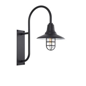 30cm Astro Caged Ranch Wall Light in Black Ace