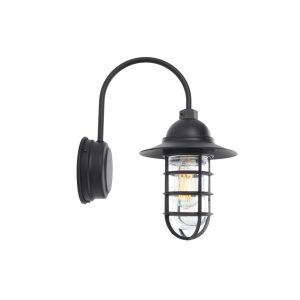 Flared Bunker Light on Wall Mounted Arm