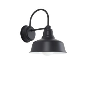 Industrial Wall Light in Black