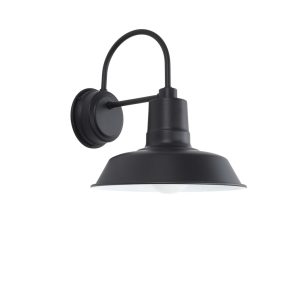 Original Black Factory Wall Light