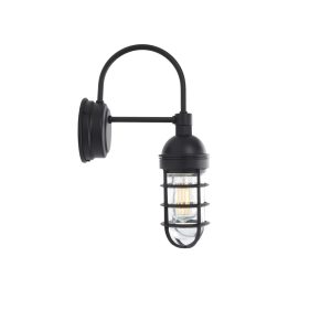 Black Atomic Industrial Wall Light