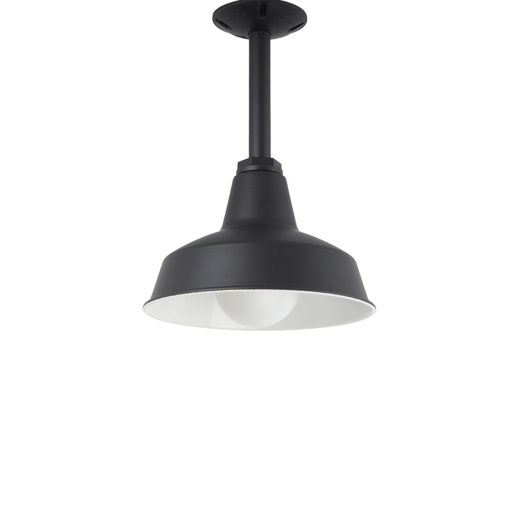 Hampton Styled Ceiling Rod Light in Black