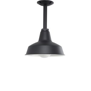 Hampton Styled Stem Ceiling Light in Black