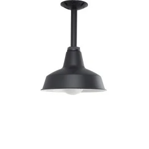 Hampton Styled Stem Ceiling Light in Black