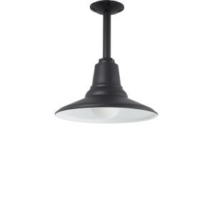 Shallow Bowl Ceiling Light in Black