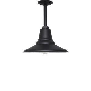 Shallow Bowl Ceiling Light in Black