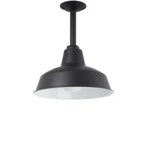 Hampton Styled Stem Pendant Light in Black
