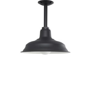 Modern Stem Pendant Light in Black