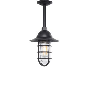 Flared Nautical Light in Black