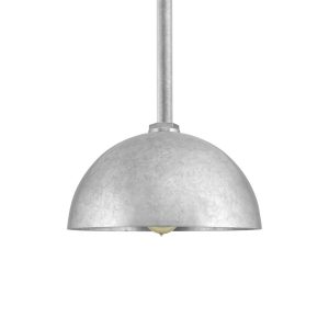 30cm Loma Stem Pendant in Galvanised Outdoor Rated