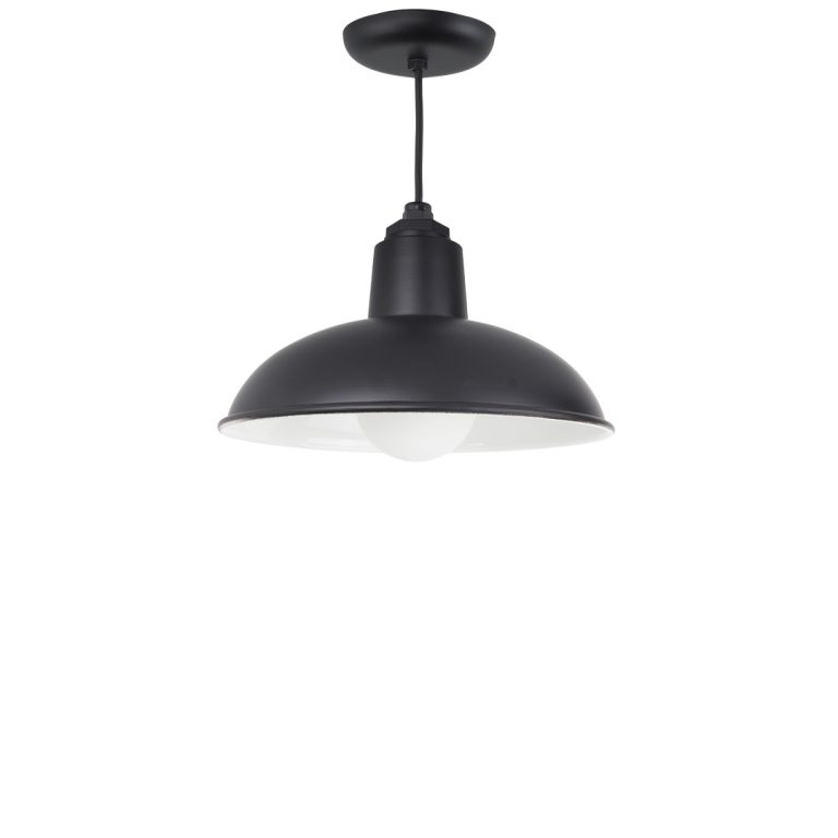 Black Ceiling Pendant Light IP44 Rated