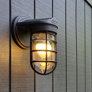 The Static Industrial Caged Wall Light