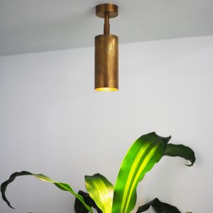 Metro 6 Precious Brass Spot Light in Caramel
