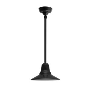 30cm Astro Stem Pendant in Black Ace w/ Hang Straight Outdoor Rated