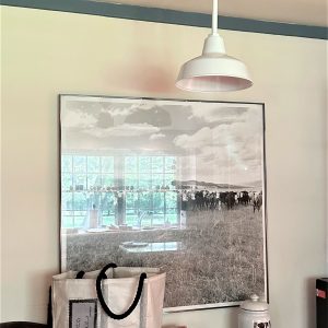 25cm Austin Stem Pendant in Pearl White Outdoor Rated
