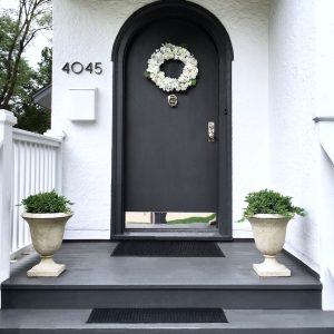 30cm Austin Flush Mount in Flat White Outdoor Rated