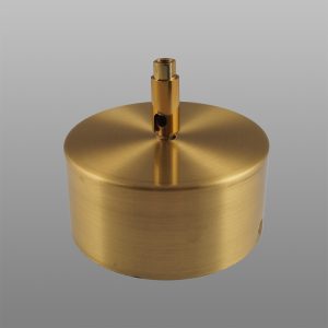 Shown with Ø150mm x 55mm Brass Ceiling Canopy in Brushed Brass (Not Included)