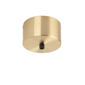 Brass Ceiling Canopy with Black Cord-Grip