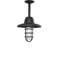 Black Warehouse Caged Ceiling Light