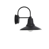 Shallow Bowl Wall Light in Black