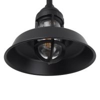 Up-Light Nautical Warehouse Shade in Black Ace