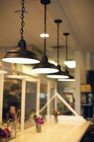 33cm Old Dixie Chain Hung Lights Black Ace